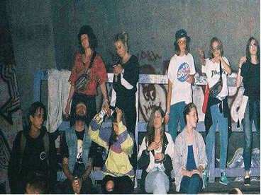 A rave gathering